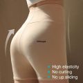 Difutagui Ice Silk High Waist Women Tummy Control Seamless Shorts Double Fashion Layer Under The Skirt Boxer Safety Pants Women Shapewear. 