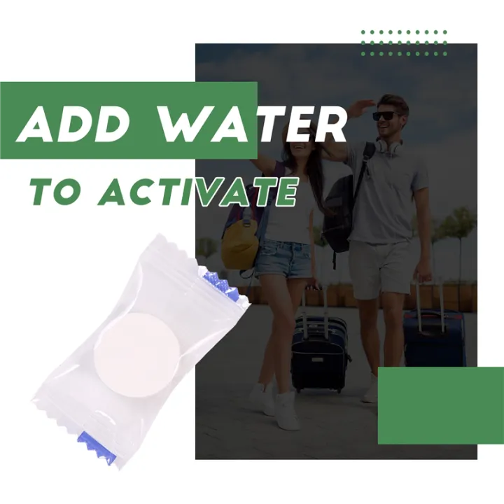 NAMUNY%20100Pcs%20Disposable%20Compressed%20Towels%20Tablet%20Capsules%20Washcloth%20Travel%20Camping%20-%20Image%207