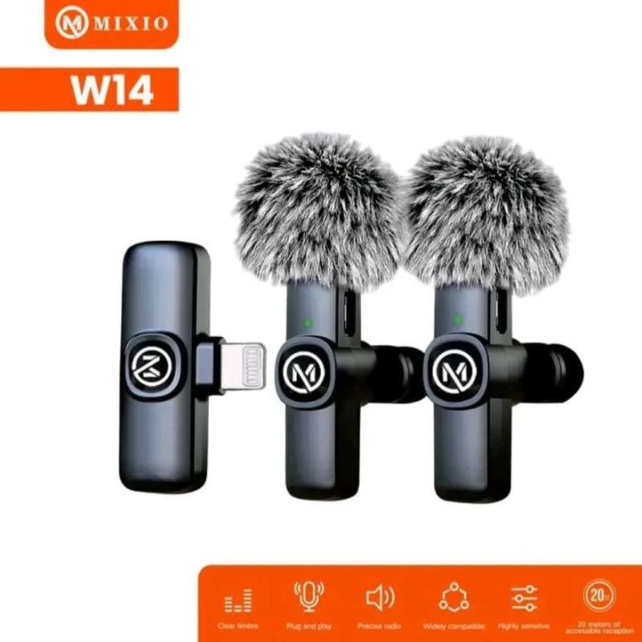 MIXIO%20W14%20Mic%20Wireless%20Clip%20on%20Microphone%20%20Lavalier%20For%20Iphn%20And%20Type-c%20-%20Image%203