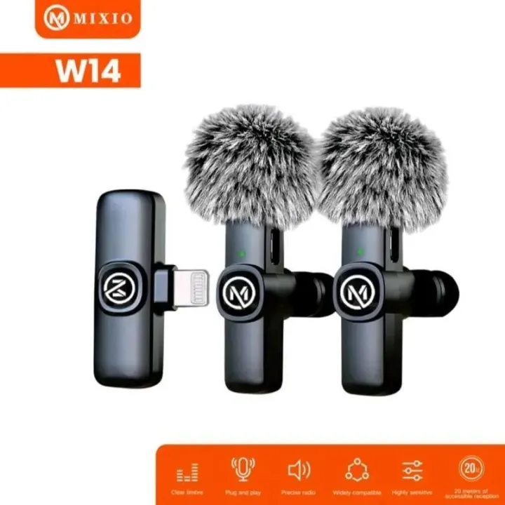 MIXIO%20W14%20Mic%20Wireless%20Clip%20on%20Microphone%20%20Lavalier%20For%20Iphn%20And%20Type-c%20-%20Image%203