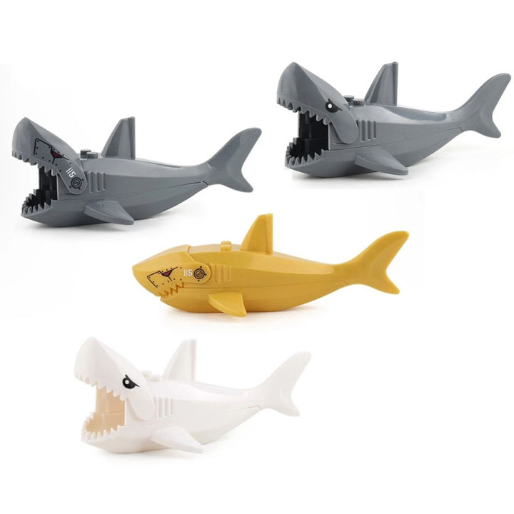 Kids Gift Inserting Assembling Shark Figures Building Toy Assemble Toys ...