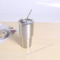 2X Stainless Steel Tumbler Cup with Lid Straw Double Wall Vacuum Flask Insulated Beer Cup Drinking Thermoses Coffee. 
