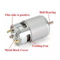 775 DC Metal Motor DC 12V 12000 RPM High Speed Ball Bearing High Torque Electronic Motor DC 775 Motor. 