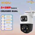 Celmia IMOU Cruiser Dual 10MP Two lens resolution Wi-Fi Color Night Vision Luxury IP66 Smart Tracking Two-way Talk For IP Outdoor Camera. 