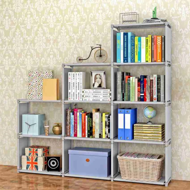 4%20Layers%209-Cubes%20Bookcase%20Bookshelf%20Storage%20Shelf%20for%20Home%20and%20Office,%20Plastic%20Rack%20Organizer%20-%20Image%203
