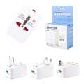 Universal Travel AC Adaptor | All in One International Plug With AU US EU Converter. 