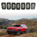 Car Front Mesh Racing Grills for 2019-2022 Accessories Bright Black Exterior Honey Racing Grille. 