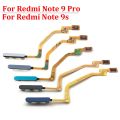 Novaphopat Fingerprint Scanner For Xiaomi Redmi Note 9 Pro 9s Poco X3 NFC Pro M3 Home Button Finger print Menu Return Key Sensor Flex Cable. 