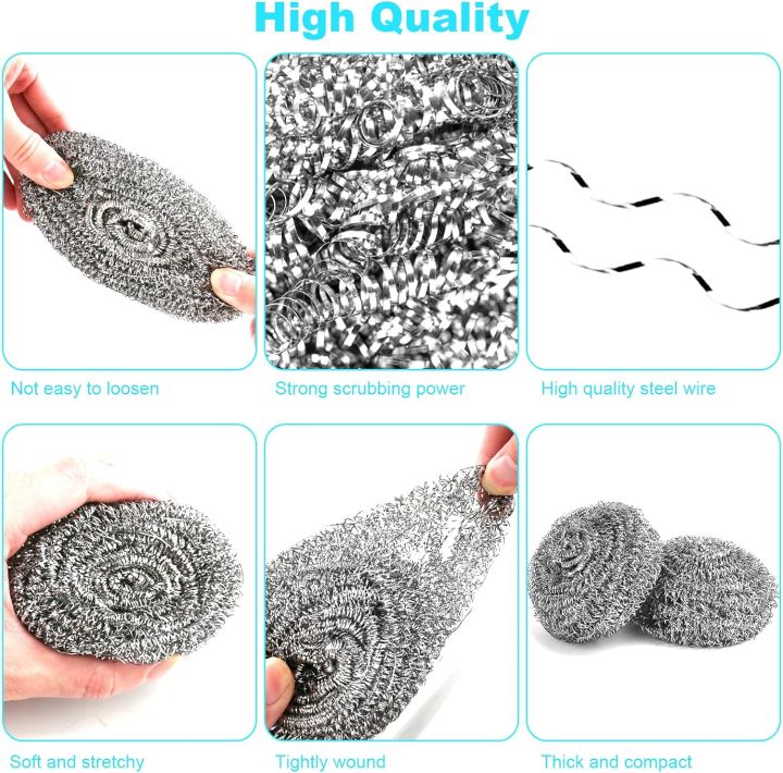 STEEL%20JALI/%20Jali%20Stainless%20Steel%20Sponges,%20Steel%20wire%20Wool%20Jali%20Scrubber%20for%20Kitchen%20cleaner%20dish%20washer%20Pack%20Of%2010Pcs%20-%20Image%203