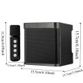 Subwoofer With 2 Microphones Bluetooth Speaker Set Portable Multifunctional Wireless Sound Microphone Set Wireless Colorful Mini Home Karaoke Speaker Home Karaoke. 