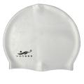 White Silicone Swimming Cap For Men. 