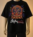 Bhairav & Kumari Traditional Printed T-Shirt – Cream, Maroon, White, black, brown, blue. 