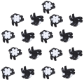 42Pcs Golf Shoe Spikes Pins Non-Slip Turn Fast Twist Screw Spike Accessories Golf Supplies Black + White. 