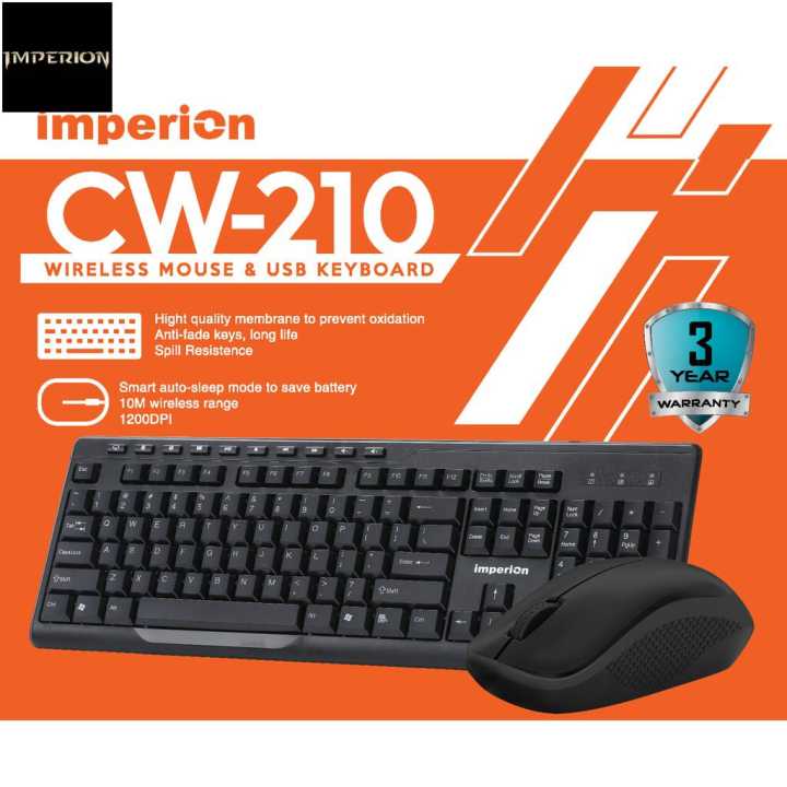 Imperion CW-210 Multimedia Wireless Keyboard & Mouse