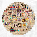 One Piece Anime Wanted Mini Sticker Bounty Stickers Monkey D Luffy Zoro Sanji Shanks Strawhat Pirates and Many More. 