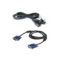 Combo Of Vga And Power Cable For Computer / Cpu Monitor. 