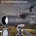 Land View 25-75x60 Spotting Scope Bak4 FMC Waterproof Monocular Telescope for Wide View Birdwatching Golf Sight Scope - Smart Gallery. 