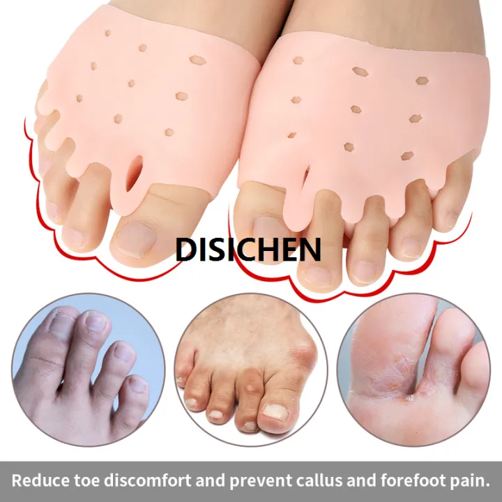 DISICHEN%201pair%20Silicone%20Forefoot%20Pads%20Gel%20Insoles%20Toe%20Separator%20Cushion%20Pad%20Pain%20Relief%20Shoes%20Insoles%20Finger%20Toe%20Valgus%20Corrector%20Gel%20Pad%20Hot%20Selling%20-%20Image%202