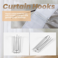 Window Treatment 4 Prongs Pinch Pleat Drapes Curtain Hooks 20pcs. 