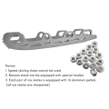 Blade Inline Ice Hockey Ski Blade Stainless Steel Inline Figure Skate with Knife Tooth for Adult Kid Roller Skates Shoes 326Mm. 