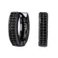 European and American accessories full of diamonds, double-breasted diamond earrings, cross-border s, fashion, light luxury, zircon micro-inlaid earrings, women. 
