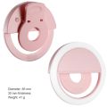 Rechargeable Portable Selfie Ring Light for Camera Phone Light LED Flash RK12. 
