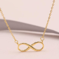 1 Piece Infiinity Sign /Sign 8 Necklaces for Women Horizontal 8 Pendant Necklace Silver Love Heart Necklace. 