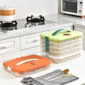 1 layer Dumplings Storage Box Container Food Storage Box. 