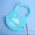 Silicone Baby Bibs - Soft Silicone Bib with Food Catcher and Waterproof Material (Pack of 1). 