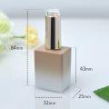 10ml 15ml Colorful Glass Nail Polish Bottle Refillable Empty Nail Gel Container With Lid Brush Cosmetic Nail Oil Packing Bottle. 