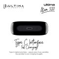 Ultima Atom 320 Wireless Earbuds With Massive Playback Of Upto 17 Hour IPX5 Water Type C Interface With Game Mod. 