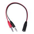 Headphone Splitter 3.5Mm Female To 2-Male 3.5Mm Mic Audio Splitter Aux Cable For Computer Headset Adapter. 