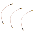 3X MCX Male to SMA Female RG316 Low Loss Pigtail Adapter Cable 21cm/8.3In. 