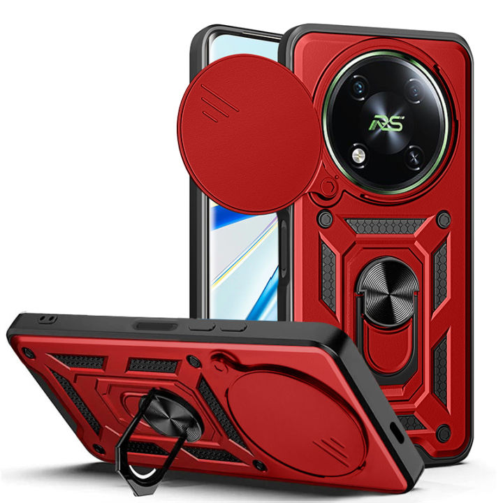 Vantime%20for%20itel%20RS4%204G%20Case%20Stand%20Slide%20Lens%20Cover%20Shockproof%20Hard%20Phone%20Back%20Casing%20-%20Image%205