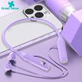 men>men Headphone neck motion lossless compatible with hi-fi wireless HomeGreen earbuds Bluetooth 5.2 hanging type. 