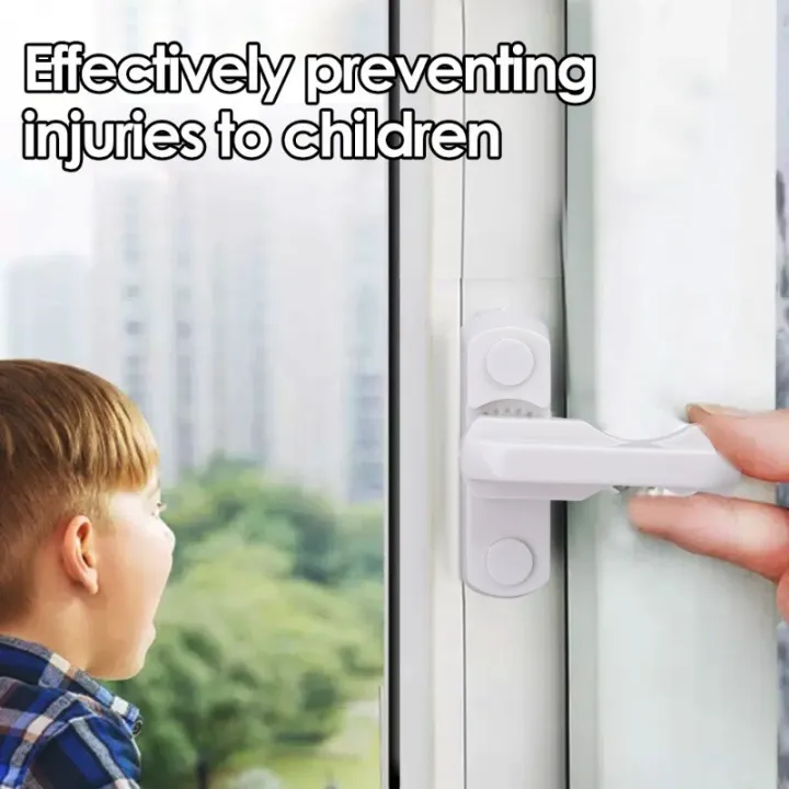 White%20Plastic%20T%20Shape%20Window%20Door%20Lock%20Safety%20Lever%20Handle%20Latch%20Child%20Security%20Hardware%20Accessories%20-%20Image%204