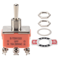 AC 250V 15A Latching Single Pole Double Throw Toggle Switch Orange. 
