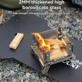 MOUNT Desktop Bonfire Stove Mini Charcoal Stove Stainless Steel Firewood Camping Stove Rack for Outdoor Home for Picnic. 