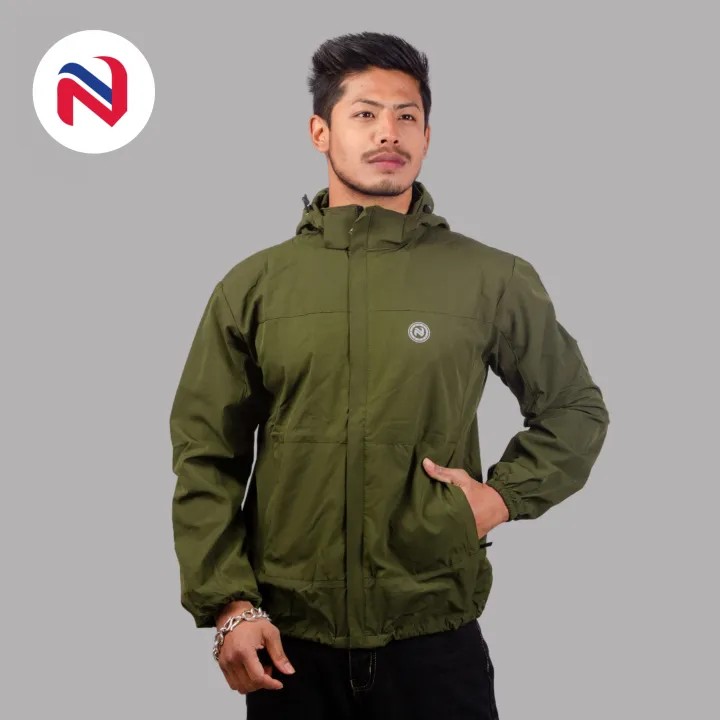 Nyptra Army Green Premium Windcheater Jacket For Men Fashion Windcheaters Jackets For Men Men s Wear Daraz .np