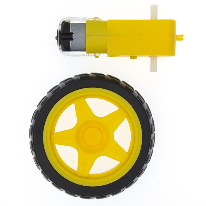 Deceleration DC Motor + Supporting Wheels Smart Car Chassis TT Motor ...