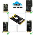 Upgrade Version Mini PCIe (MPCIe) Converter Adapter Board 12+6 Pins WiFi Card to Mini PCI-E for Broadcom BCM94360CD. 