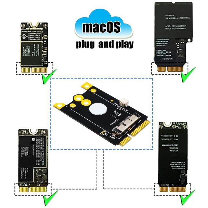 Upgrade%20Version%20Mini%20PCIe%20(MPCIe)%20Converter%20Adapter%20Board%2012+6%20Pins%20WiFi%20Card%20to%20Mini%20PCI-E%20for%20Broadcom%20BCM94360CD%20-%20Image%203