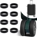 Chair and Luggage Silicone Wheels Protection Anti Scratch Reduce Noise Covers  8 pc set. 