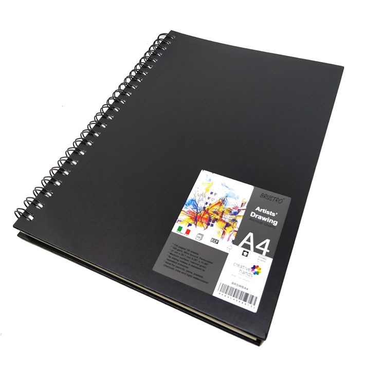 Artists' Sketch Book Wiro Bound A4 Portrait (160 GSM, 116 pages ...