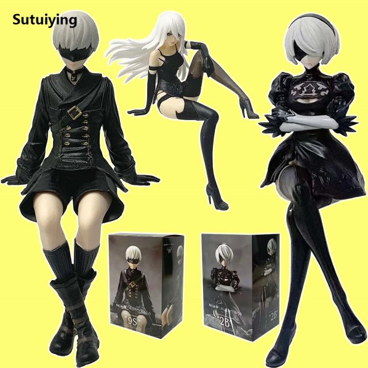 Sutuiying%2015Cm%20Anime%20Original%20SEGA%20Nier:automata%20Ver1.1A%202B%20Yorha%20No.%202%20%E3%80%902025%20Version%E3%80%91%20Type%20B%20Premium%20Chokonose%20Figure%20PVC%20Model%20Collectible%20Toys%20-%20Image%203