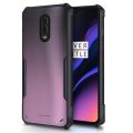 Bumper case for OnePlus 7 / 6T - Slim Clear Back with Shockproof Soft TPU Bumper Frame Cover - Black and transparent. 