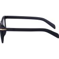 DV Matt Black Square Sunglasses For Men. 