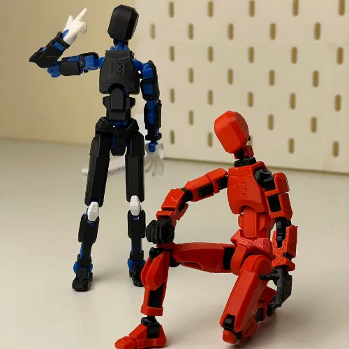 Dummy 13 Action Figure - 3D Printed, Fully Articulated, Poseable Robot Toy, 5 Inches, Made In USA - View #6
