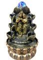 Lord Shiva And Radha Krishna Indoor Water Fountain With Ball Showpiece for Home Decoration with Crystal Ball Design Decorative Showpiece. 