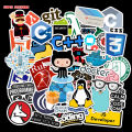 50Pcs Internet Java Stickers Programmer DIY Suitcase Laptop Guitar Car Decals Fullhouse. 